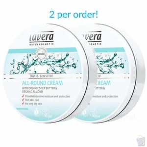 Pack of 2 Lavera Organic Basis Sensitiv All-Round Cream 150ml - Picture 1 of 3