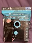 Free Country Ladies Base Layer Top 2 Pack L Large Black Thumbhole Microtech Heat