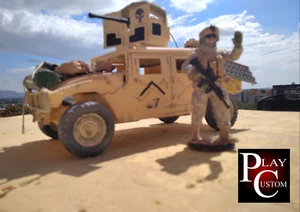 PLAY CUSTOM BLINDADO HUMVEE + MARINE ESCALA 1/18 (AFGANISTAN) REF-001 - Imagen 1 de 9
