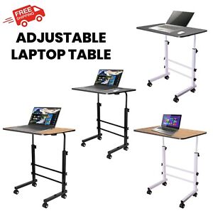Adjustable Portable Laptop Table Stand Lap Room Sofa Computer Folding Desk UK