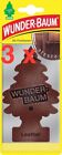 Wunder Baum Car Air Freshener Leather   Pack Of 3   Free Shipping
