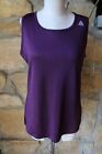 Purple Tank Top Size M Athletic Sleeveless Breathable Back Perfect LN Adidas