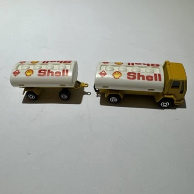 Camión cisterna Majorette #241-245 Shell con remolque Ford cabina 1/100 diecast vintage Foto 1 de 4