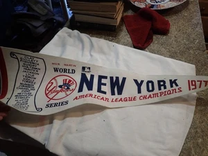 New York Yankees 1977 World Series Original Condition Pennant - Picture 1 of 8