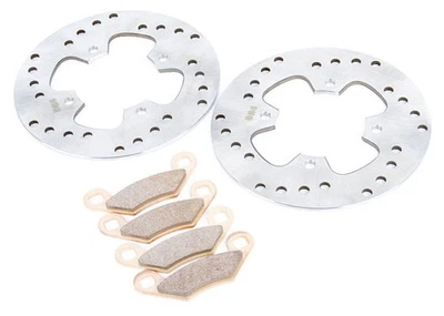 Polaris 325 Trail Boss 2000 2001 2002 frenos delanteros rotores de freno y pastillas de freno Foto 1 de 4