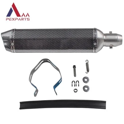 Tubo silenciador de escape universal 38-51 mm para motocicleta ATV atornillable DB Killer 2 pulgadas Foto 1 de 4