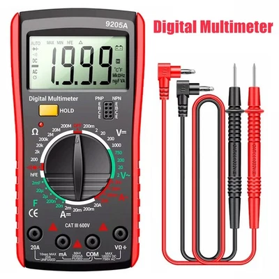 Digital Multimeter Messgerät LCD AC／DC Strommesser Strom Voltmeter Amperemeter - Bild 1 von 4