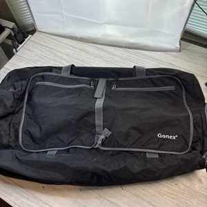 Gonex große faltbare Reisetasche verstaubar Weekender Koffer schwarz Nylon - Bild 1 von 7