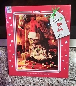 Ceaco Avanti Natale Babbo Natale Gatto - Puzzle 550 pz Nuovo Sigillato 18x24" - Foto 1 di 2
