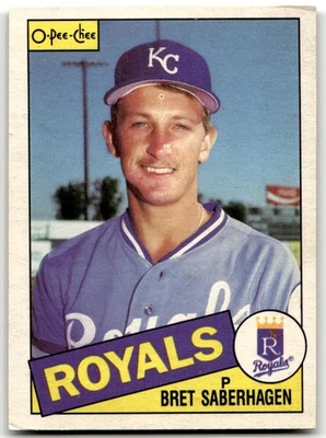 1985 O-Pee-Chee #23 Bret Saberhagen Kansas City Royals RC MINT! - Image 1 of 2