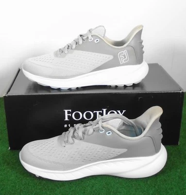 Tênis de golfe feminino FootJoy Flex XP Spikeless novo na caixa, cinza, 7 médio, 95424 - Imagem 1 de 4