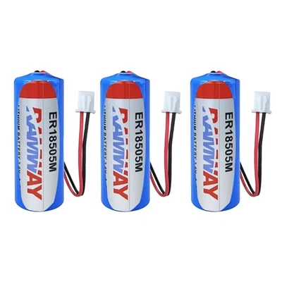 3PCS for Fanso ER18505M 3.6V A 3500mAh Non-rechargeable Battery with White Plug - Image 1 of 4
