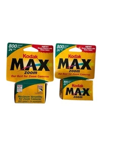Kodak Max Plus 800 35mm 24 Exposure Film Exp 04/03 & 06/02 for Zoom Camera NIB - Picture 1 of 6