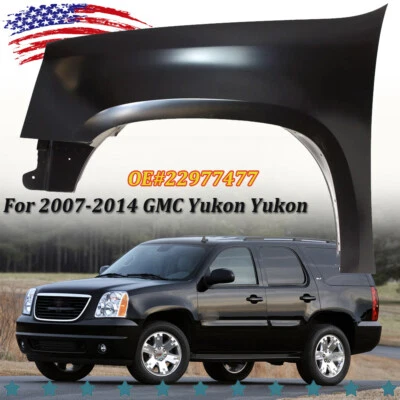 Fender For 2007-2014 GMC Yukon Yukon XL 1500 2500 Front Left Primed Steel Foto 1 de 4