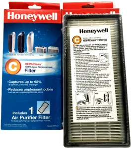 {NEW} Honeywell HRF-C1 HEPA Clean Type C Replacement Air Purifier Filter 2ea. - Picture 1 of 4