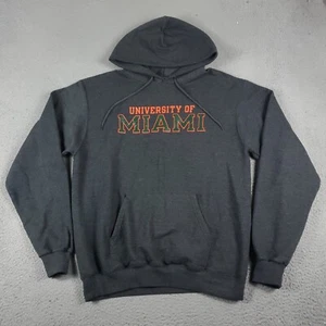 Champion Miami Hurricanes UM Sweater Men Medium Gray Pullover Hoodie Sweatshirt - Picture 1 of 9