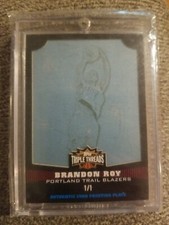 2007 Topps Triple Threads B7 Brandon Roy Cyan Printing Plate 1/1