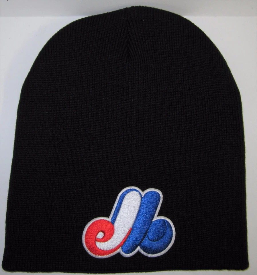 Montreal Expos Beanie ~SKULL CAP ~HAT ~VINTAGE MLB PATCH/LOGO ~Cool Colors~NEW - Image 1 of 1