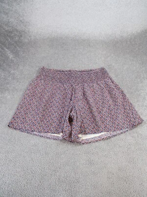 J. Jill шорты женщин большой розовый оранжевый синий геометрический цветочный хлопок новый - Изображение 1 из 4