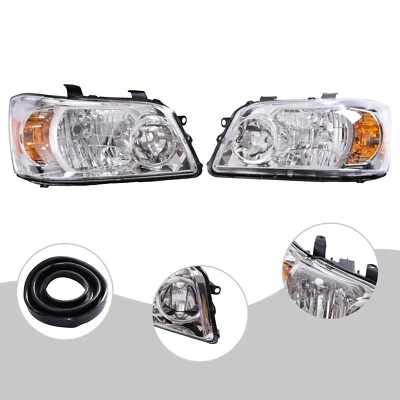 Headlight Set For 2004-2006 Toyota Highlander Left+Right Halogen Headlamp Foto 1 de 4