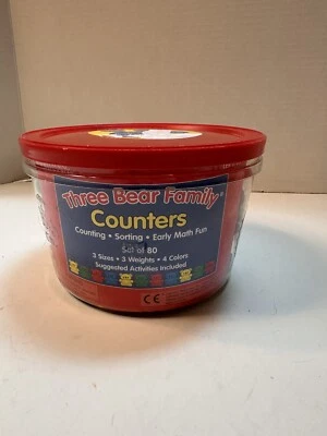 Learning Resources Three Bear Family Basic Set 80/Pk 3 Sizes 3 Weights 4 Colors - Image 1 of 4