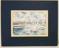 Auckland Harbour by Watercolour Artist Beth Dawson