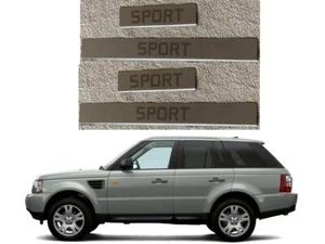 DOOR SILL SCUFF PLATES RANGE ROVER SPORT (2005-2013) LOGO STAINLESS STEEL RS053 - Picture 1 of 6