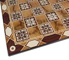 17 1/4 inch Burlwood Color Chess Board With 1 7/8" Squares