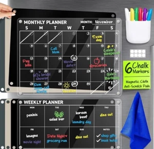 Fridge Calendar - Magnetic Calendar For Refrigerator - Picture 1 of 6
