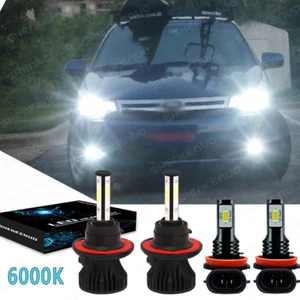 Combo de faros antiniebla de doble haz alto/bajo LED blancos para Ford Focus 2008-2011 - Imagen 1 de 12