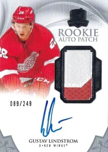 Gustav Lindstrom 2020-21 Cup Rookie Auto Patch 89/249 Detroit Red Wings - Picture 1 of 2
