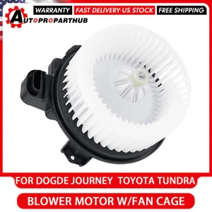 AC Heater Blower Motor w/Fan Cage For Dogde Journey 2014-2020Toyota Tundra 17-20 - Picture 1 of 10