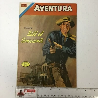 1973 SPANISH MEXICAN COMICS AVENTURA #811 BILL EL SONRIENTE NOVARO MEXICO - Image 1 of 4