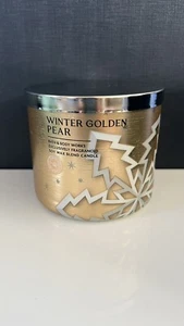 Bath & Body Works 3 Docht Kerze Weihnachten Winter Golden Pear - Bild 1 von 1
