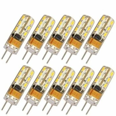 10PCS G4 luci 24 LED 3014 SMD capsula Bulbi lampade a luce CALDA bianca AC 220V - Immagine 1 di 2