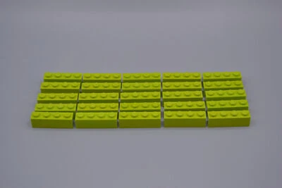 LEGO 25 x Basisstein Baustein Grundbaustein lindgrün Lime Basic Brick 1x4 3010 - Bild 1 von 2