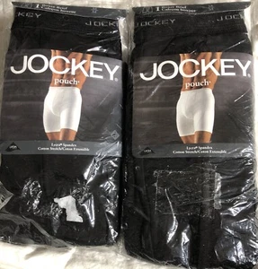 2 x Vintage NEU 1999 Jockey Pouch Boxershorts Brief SCHWARZ Herren Medium (32-34) - Bild 1 von 4