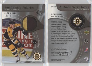 2005-06 SP Game Used Edition Authentic Fabrics /75 Glen Murray #AP-GM Patch