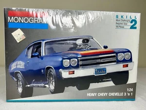 Monogram Heavy Chevy Chevelle 3n1 1:24 Modellbausatz ~ versiegelt - Bild 1 von 3
