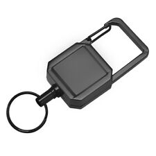1Pc Steel Wire Rope High Resilience Retractable Key Chain Outdoor Carabiner