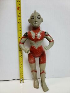 Vintage Ultraman | 1966 Marusan | Soft Vinyl | 11.5" Figure | Play wear