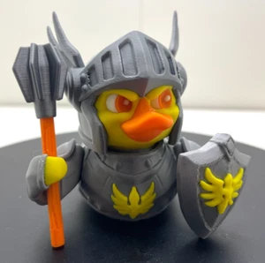 Knight Duckie with Shield and Mace - 3D Printed - RPG Character Toy - Picture 1 of 6