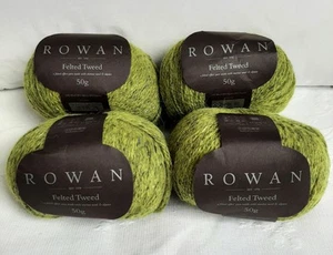 Rowan Felted Tweed 50g 4 Balls DK Knitting Wool Shade 161 Avocado Green Destash - Picture 1 of 6