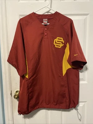 USC Trojans Nike Baseball Practice Jersey Compression Shirt Men’s Size L - Image 1 of 4