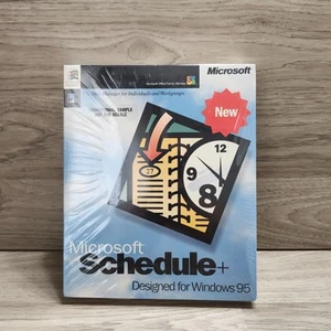 Microsoft Schedule + Plus ~ Designed For Windows 95 ~ Neu Versiegelt 3,5 Zoll Diskette - Bild 1 von 7