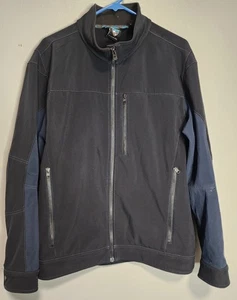 Kuhl Impakt Jacket Mens Large Blue Softshell Full Zip Wind & Water Resistant - Picture 1 of 11