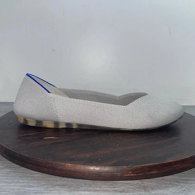 Rothys Mujer The Flat Gris Tejido Tejido Talla 9 Zapatos Sin Cordones Gris Cómodo Oficina Foto 1 de 4