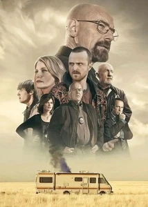 Breaking Bad Película TV/serie Póster Impresión | Arte de pared | Imagen de portada personaje principal - Imagen 1 de 7
