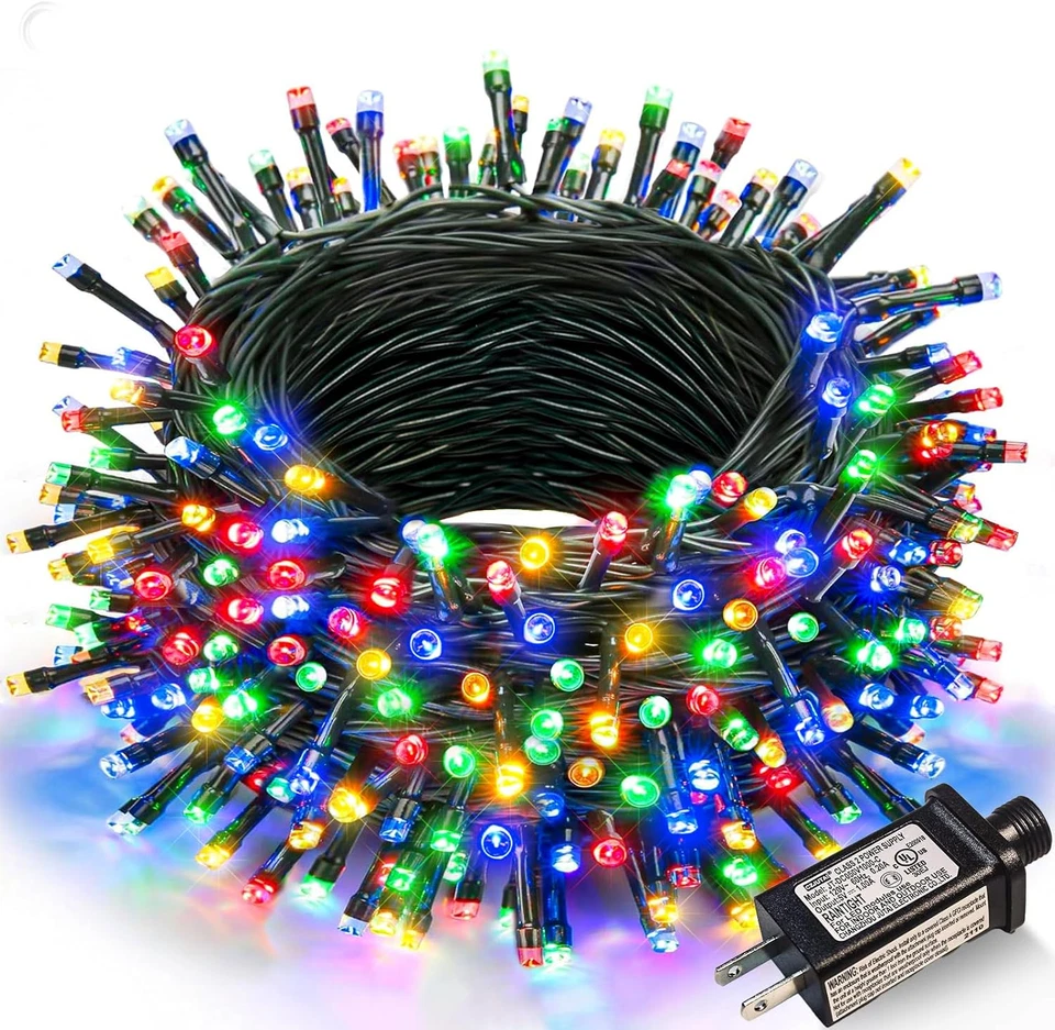 100FT 300 LED Christmas Lights, Warm White Christmas Tree Lights with 8 Modes Wa - Image 1 of 4