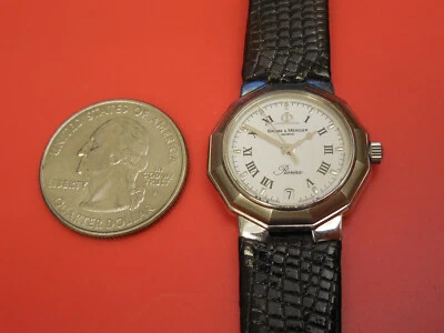 BAUME MERCIER RIVIERA SOLID STAINLESS STEEL 25MM WOMEN'S DATE WATCH - Image 1 of 4